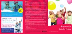 Birthday Parties - Hertsmere Leisure