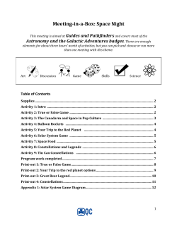 Meeting-in-a-Box: Space Night