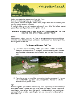 Putting up a Ultimate Bell Tent