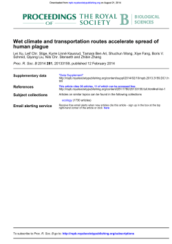 human plague Wet climate and transportation routes