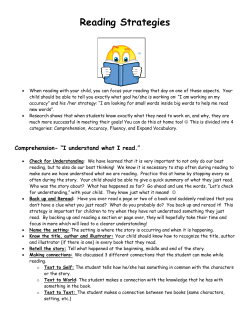 Reading Strategies