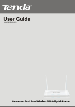 Concurrent Dual Band Wireless N600 Gigabit Router