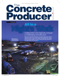 All in a Night`s Work - Lafarge in North America