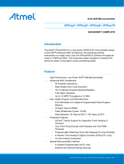 ATTINY4,5,9,10 Datasheet