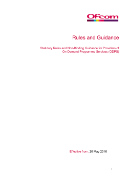 Rules - Ofcom