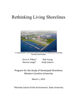 Rethinking Living Shorelines - Western Carolina University