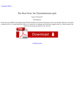 The Short Story: the Chrysanthemums epub