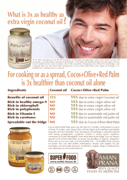 Cocos + Olive + Red Palm is 3x healthier - noble