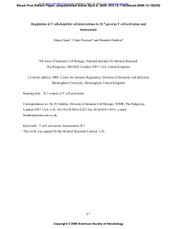 p 1 Regulation of T cell-dendritic cell interactions by