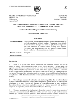 IMO MARINE ENVIRONMENT PROTECTION COMMITTEE 56th