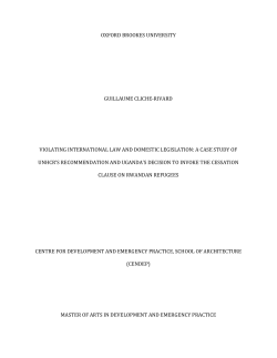 OXFORD BROOKES UNIVERSITY GUILLAUME CLICHE