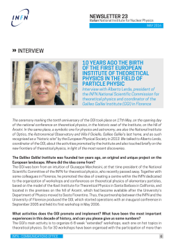 10 YEARS AGO THE BIRTH OF THE FIRST EUROPEAN INSTITUTE