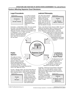 US Supreme Court decision factors
