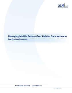 Managing Mobile Devices over Cellular Networks - Best