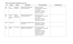 OFFICIAL PLAN AND ZONING AMENDMENTS (August 2014) FILE