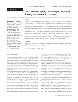 Niches versus neutrality: uncovering the drivers of diversity in a