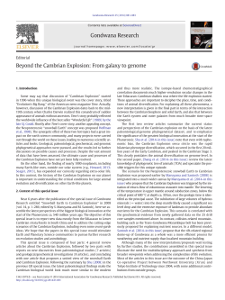 Beyond the Cambrian Explosion: From galaxy to genome