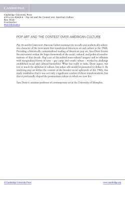 pop art and the contest over american culture - Assets