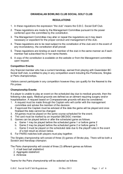 GWANDALAN BOWLING CLUB