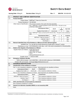 SDS, SMRTbell Clean Up Column Kit