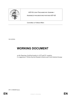 EN EN WORKING DOCUMENT