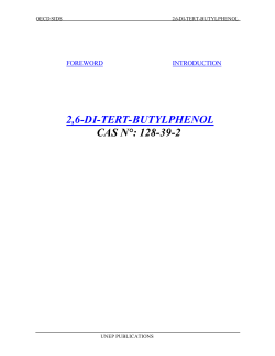 2,6-DI-TERT-BUTYLPHENOL CAS N°: 128-39-2