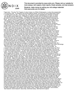 Tragic Hero The play The Tragedy of Julius Caesar, by Willia