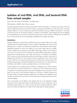 Isolation of viral RNA, viral DNA, and bacterial DNA from