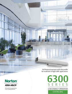 Catalog - Norton Door Controls