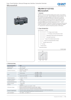 Microswitch YBLXW-5/11(Z15G) Microswitch