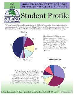 Student Profile 2004 - Solano Community College