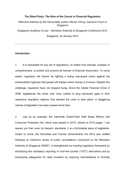 MAS-SAL Conference 2015 - Opening Address by Justice Chong