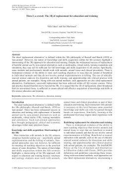 Three`s a crowd: The 1R of replacement for education and