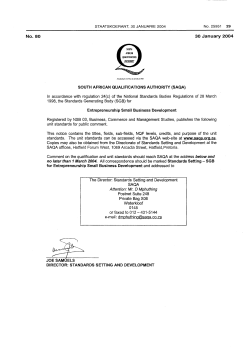 Government Notice No. 80 - South African Government