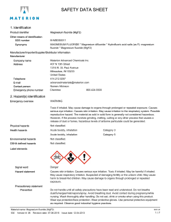 safety data sheet