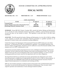 fiscal note - PA General Assembly