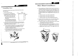 Cereal Box Handout