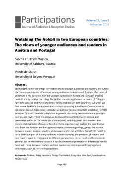 Watching The Hobbit in two European countries: The