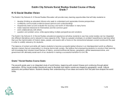 Dublin City Schools Social Studies Graded Course of Study Grade 7