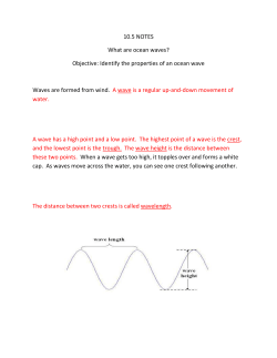 10.5 NOTES What are ocean waves? - Bremen High School District