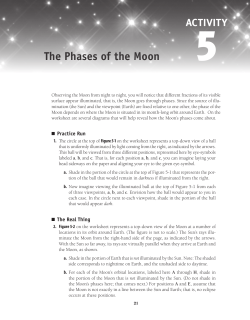 The Phases of the Moon
