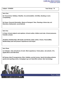 Spanish - Carr Hill High School