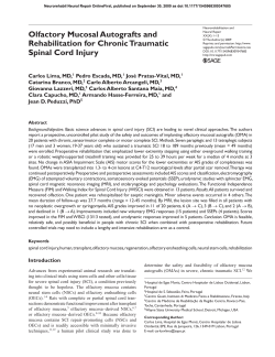 Olfactory Mucosal Autografts and Rehabilitation for