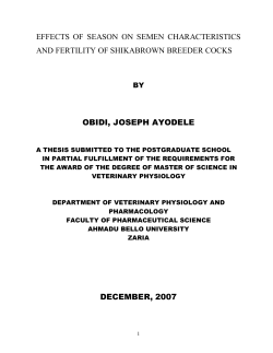 effects of season on semen characteristics and fertility of shikabrown