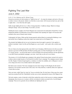 Fighting The Last War