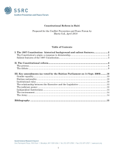 CONSTITUTION OF HAITI 2010