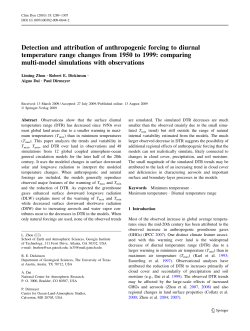 Detection and attribution of anthropogenic forcing to diurnal