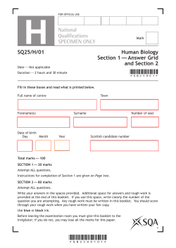 Human Biology Section 2