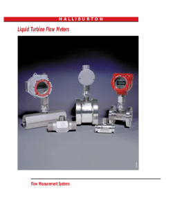 Halliburton Liquid Turbine Flow Meters
