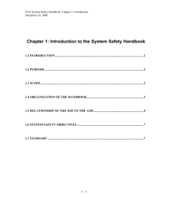 FAA System Safety Handbook, December 30, 2000